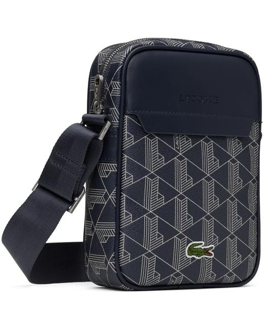 Lacoste Black Navy 'the Blend' Keychain Feature Bag for men