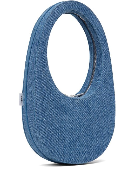 Mini sac swipe bleu Coperni en coloris Blue