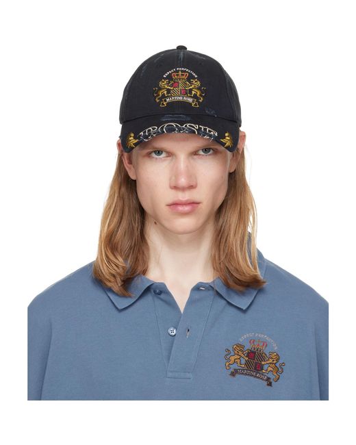 Martine Rose Blue Cut Peak Cap for men