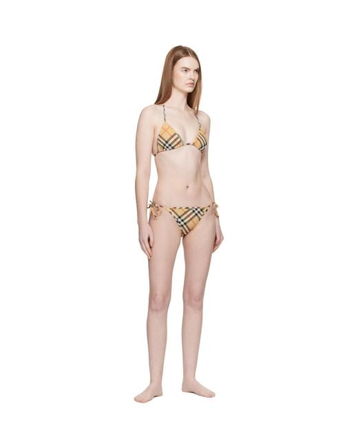 Burberry Multicolor Check Bikini Bottom