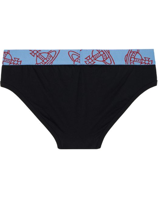 Vivienne Westwood Black Two-Pack Slip Band Briefs for men