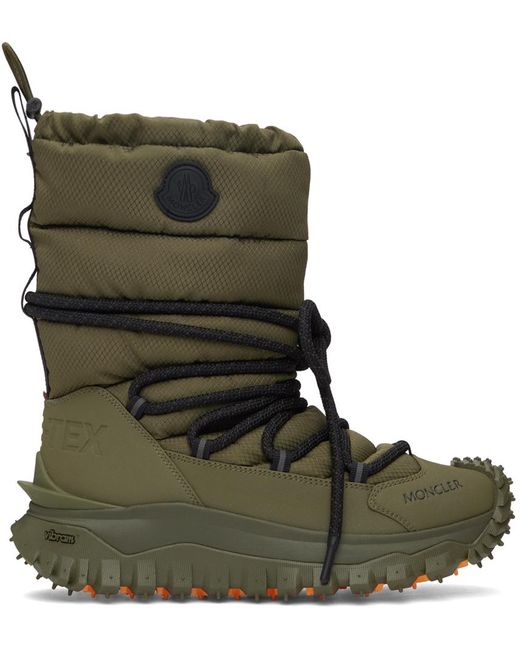 Moncler Green 'Trailgrip Aprã¨S' Ankle Boots for men