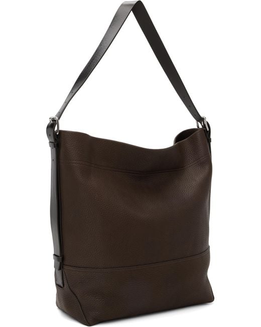 Cabas Brun À Anse De Style Ceinture Lemaire en coloris Black