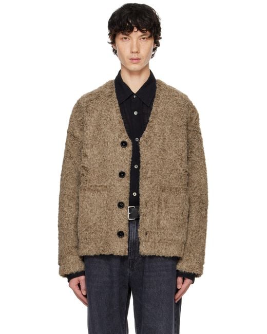 Séfr Multicolor Khaki Arlo Cardigan for men