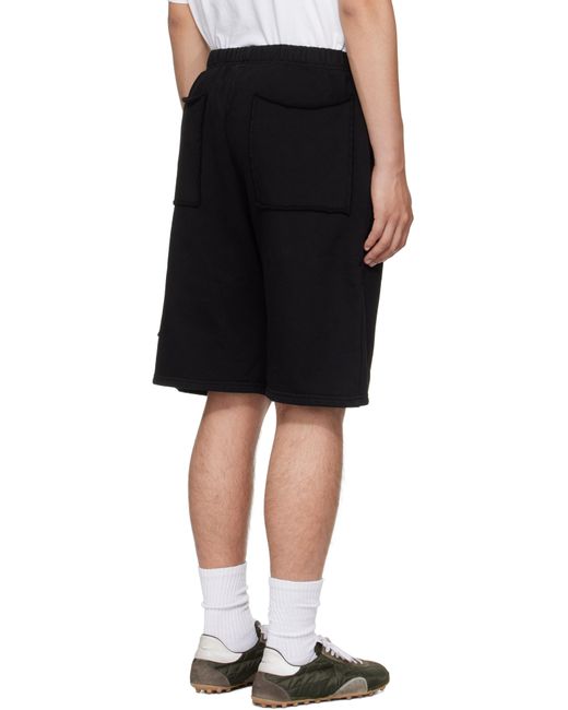 メンズ Les Tien ブラック ヘビーウェイト ユーティリティ ショートパンツ Black