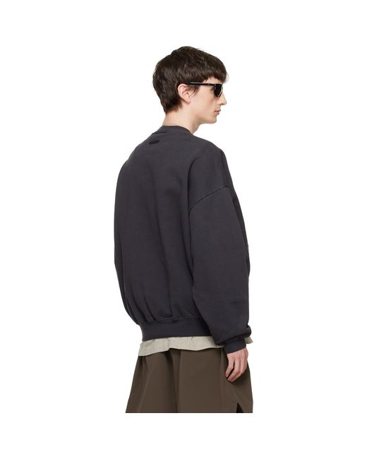 Fear Of God Black Campus 90S Crewneck Sweatshirt for men