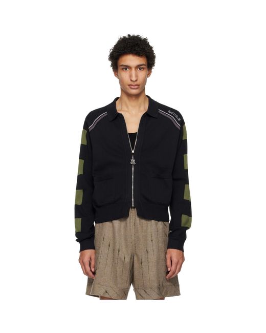 Kiko Kostadinov Black Kest Cardigan for men