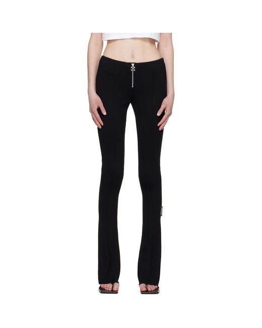Off-White c/o Virgil Abloh Black Heavy Jersey Slim Trousers