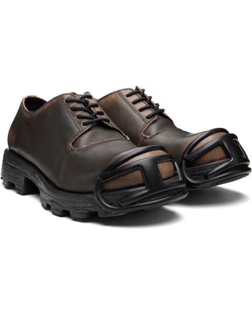 DIESEL Black D-Hammer So D Derbys for men