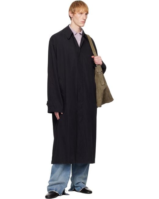 Maison Margiela Black Peached Coat for men