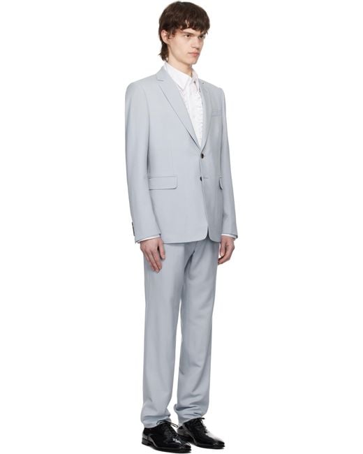 Dries Van Noten Black Single-Breasted Suit for men