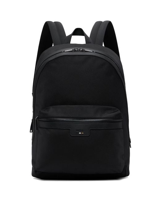 Boss Black Signature Trims Structured Backpack for men