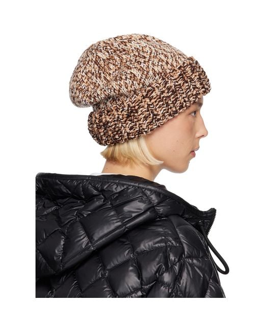 Moncler Black Mouliné Wool Blend Beanie