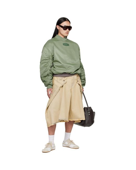 Lu'u Dan Natural Off- Maxi Denim Shorts for men