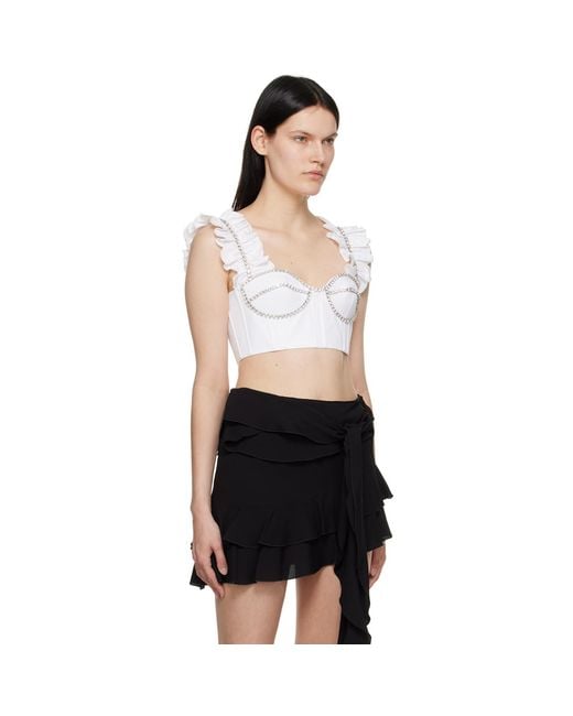 Area Black Ruffle Tank Top