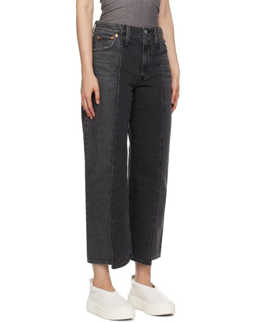 Levi's Black Recrafted baggy Dad Jeans
