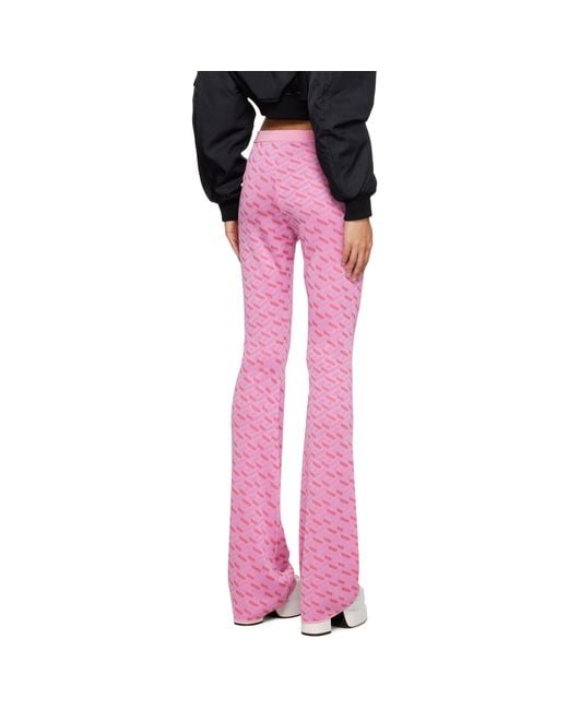 Versace Pink 'la Greca' Lounge Pants