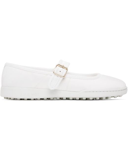 A.P.C. Black Moe Mary Jane Ballerina Flats