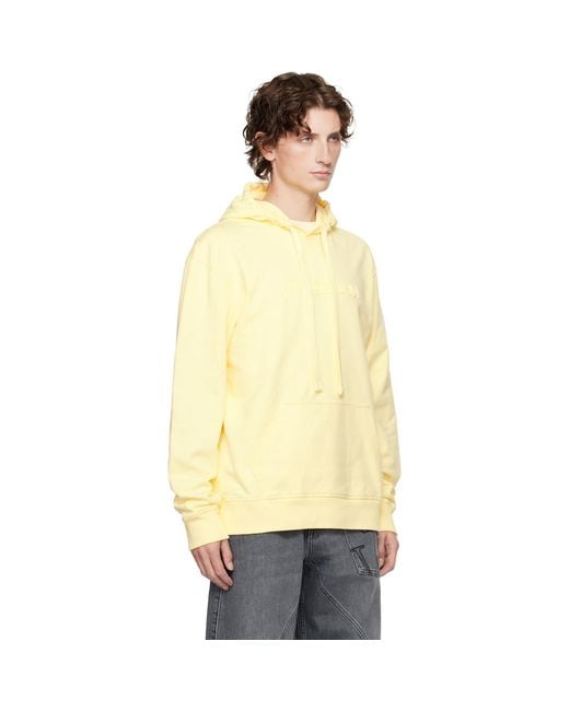 J.W. Anderson Natural Logo Embroidery Hoodie for men
