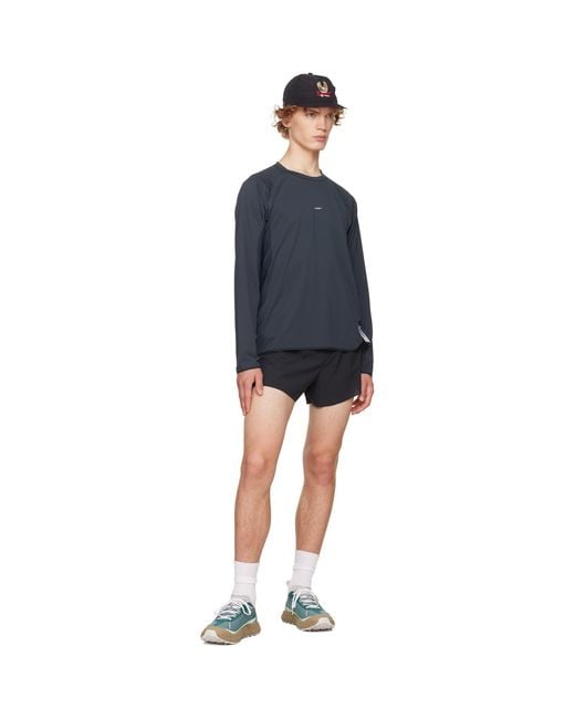 Satisfy Blue Auralite Uv Long Running T‑Shirt for men