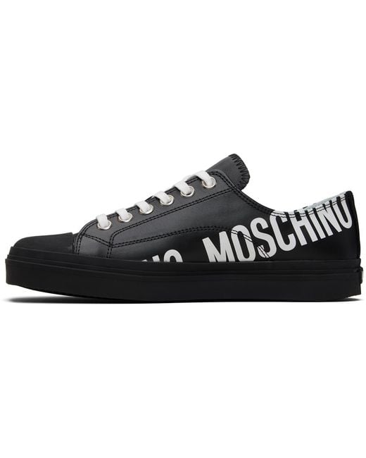 Moschino Black Logo Sneakers for men