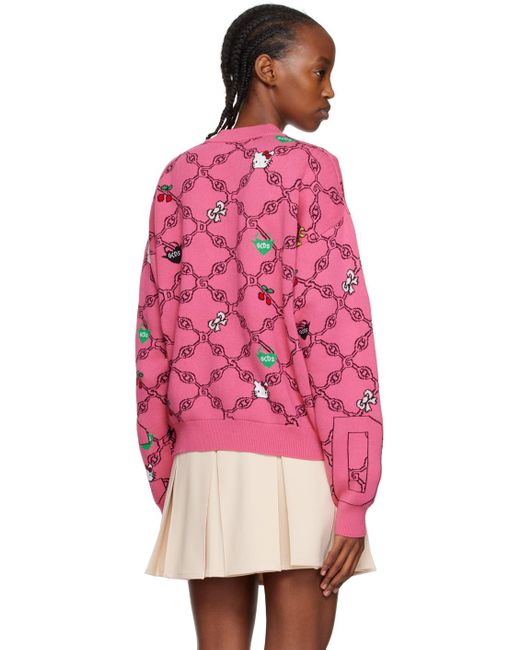 Gcds Pink Hello Kitty Edition Sweater