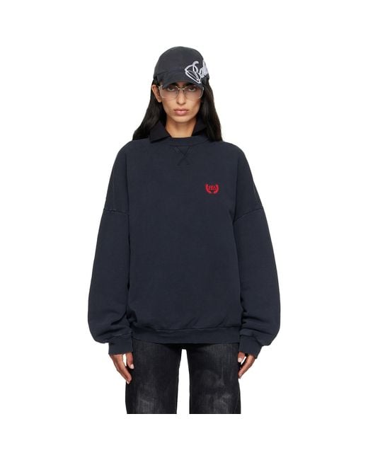 Balenciaga Blue Crewneck Sweatshirt