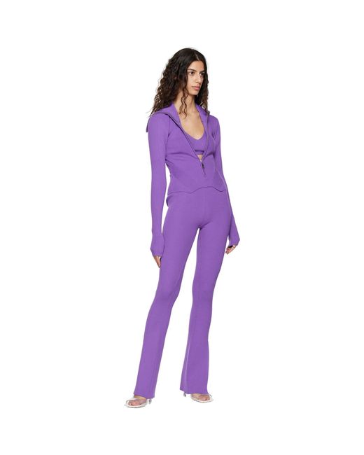 REMAIN Birger Christensen Purple Dense Bralette