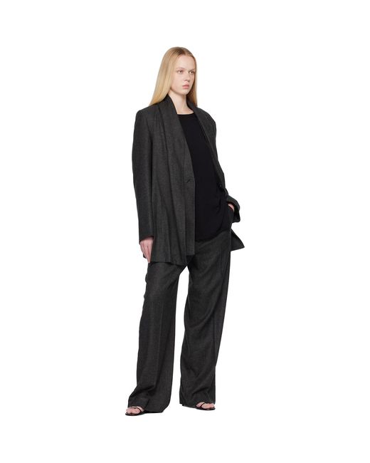 Totême Black Scarf Blazer