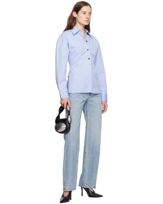 Alexander Wang Blue Paneled Shirt