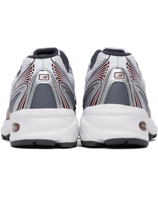 New Balance Black Burgundy 740 Sneakers