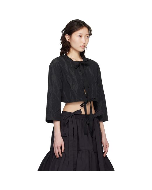 Renaissance Renaissance Black Jane Bolero Top