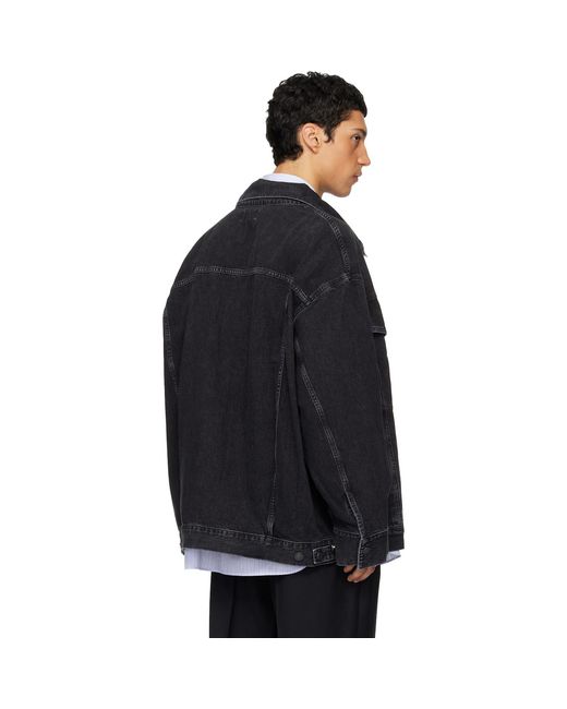 Agolde Black Wayne Denim Jacket for men