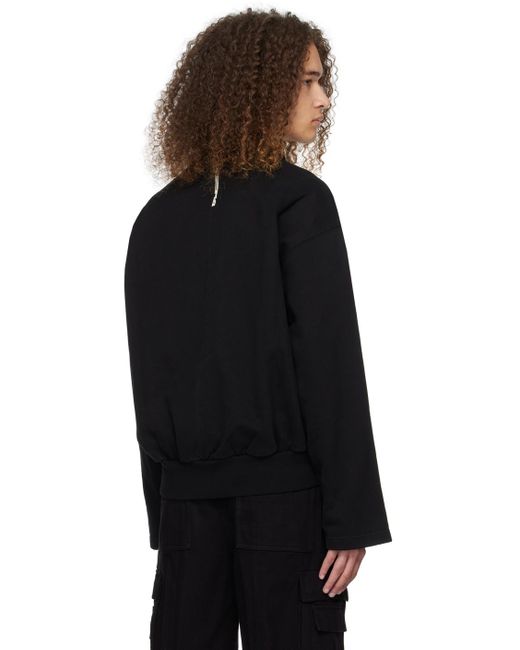 Pull molletonné noir à garniture à rayure C2H4 pour homme en coloris Black