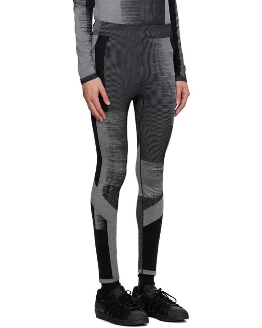 Y-3 Black & Gray Engineered Sweatpants for men