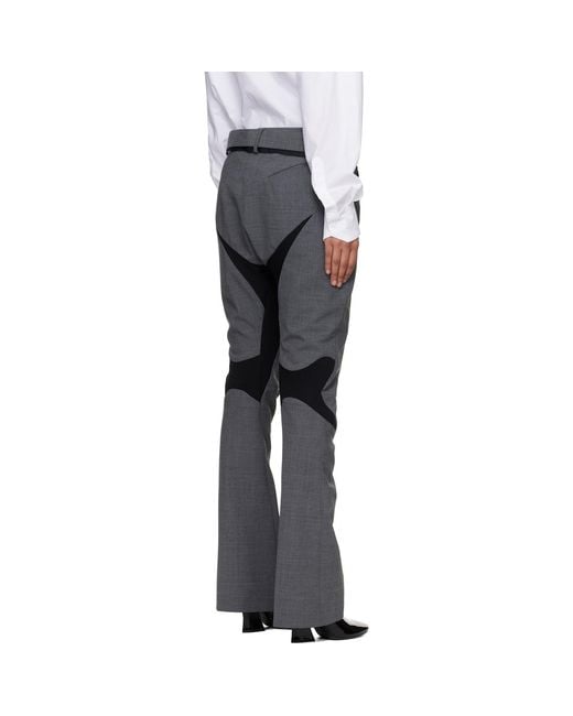 OTTOLINGER Black Slim Multiline Suit Trousers