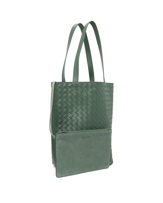 Bottega Veneta Green Small Intrecciato Tote
