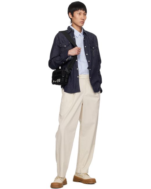 メンズ KENZO ベージュ Paris -Gobi' デッキシューズ Black
