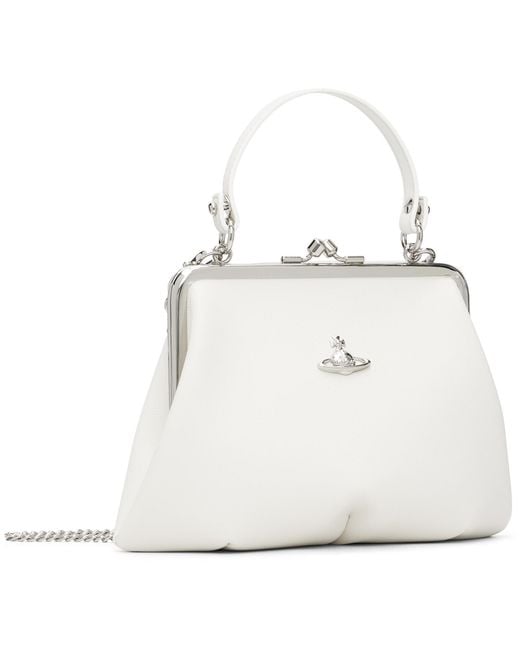 Vivienne Westwood White Off- Granny Frame Bag