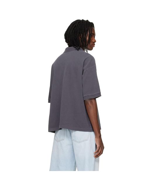 Agolde Blue Curren Polo for men