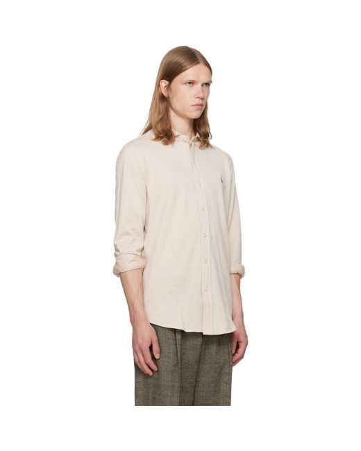 Polo Ralph Lauren Gray Jersey Knit Long Sleeve Sport Shirt for men
