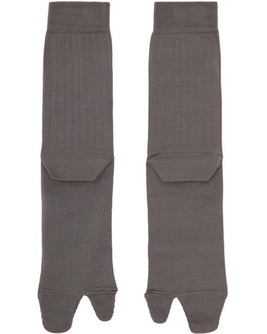 Maison Margiela Gray Tabi Socks for men