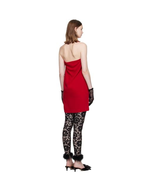 Valentino Red Cady Couture Minidress
