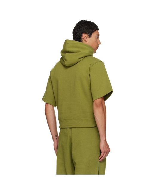 Veneda Carter Green Ssense Exclusive Short Sleeve Hoodie for men