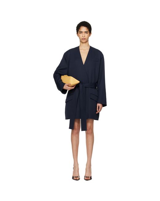 The Attico Black Wrap Blazer