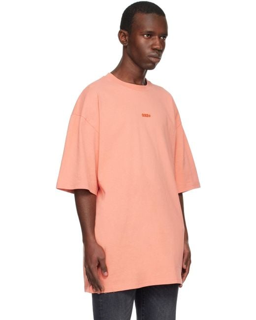 032c Pink Terra Oversized T-shirt for men