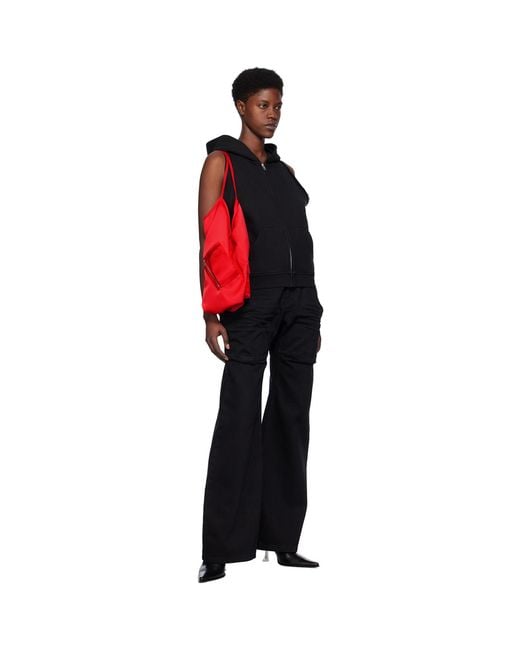 we11done Black Sleeveless Hoodie