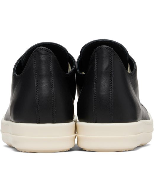 Rick Owens Black Temple Low Sneakers