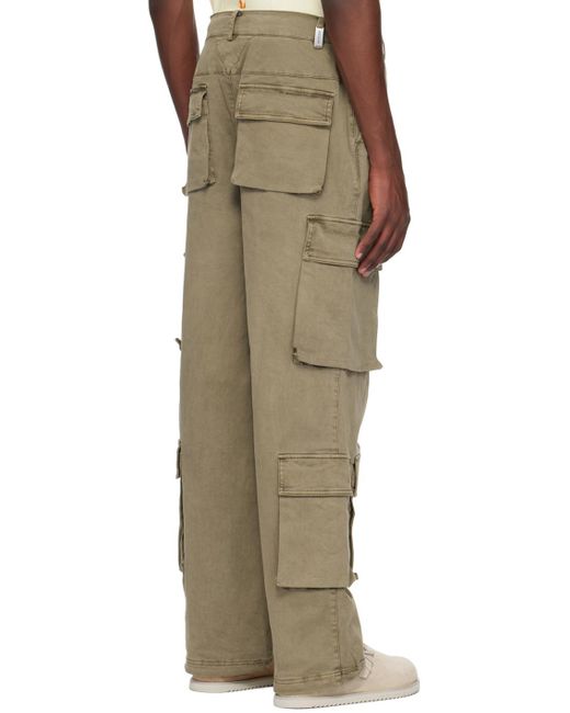 Represent Natural Baggy Cargo Pants for men