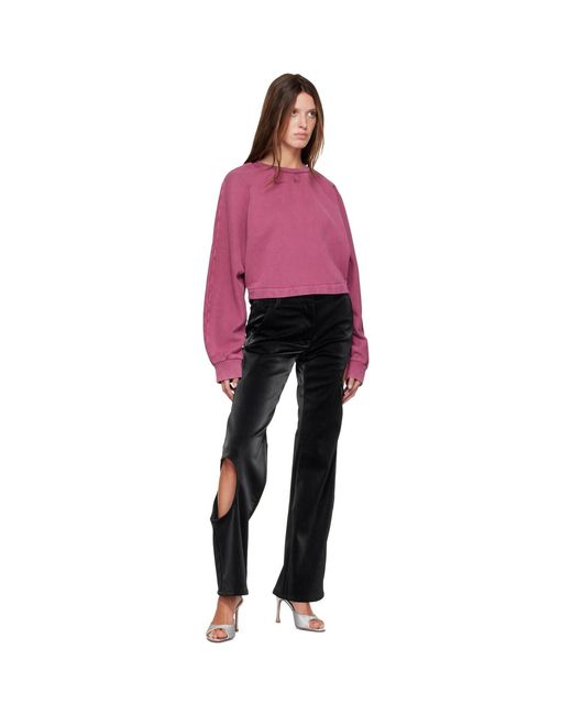 Off-White c/o Virgil Abloh Purple Off Stamp Balloon Crew Sweatshirt